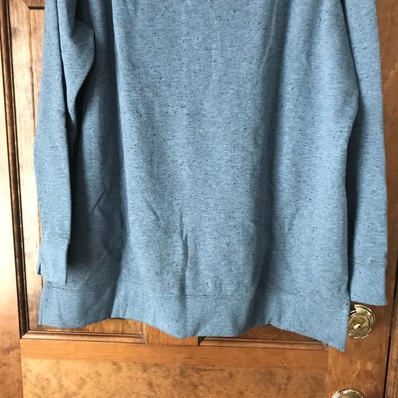NWOT Orvis Blue Marl Crewneck Tunic-Style Sweatshirt X-Large - Picture 4 of 15